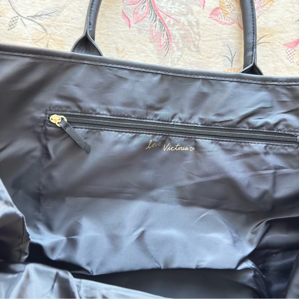 Victoria's Secret Cream Tote with Black Accents - Picture 7 of 7